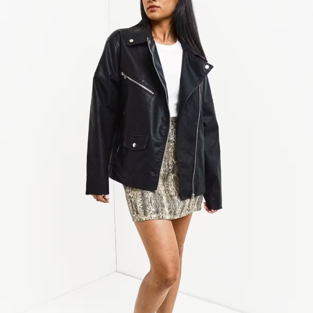Topshop Black and Brown Mini Skirt Sleek Design